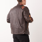 Julian Leather Jacket // Brown (2XL)