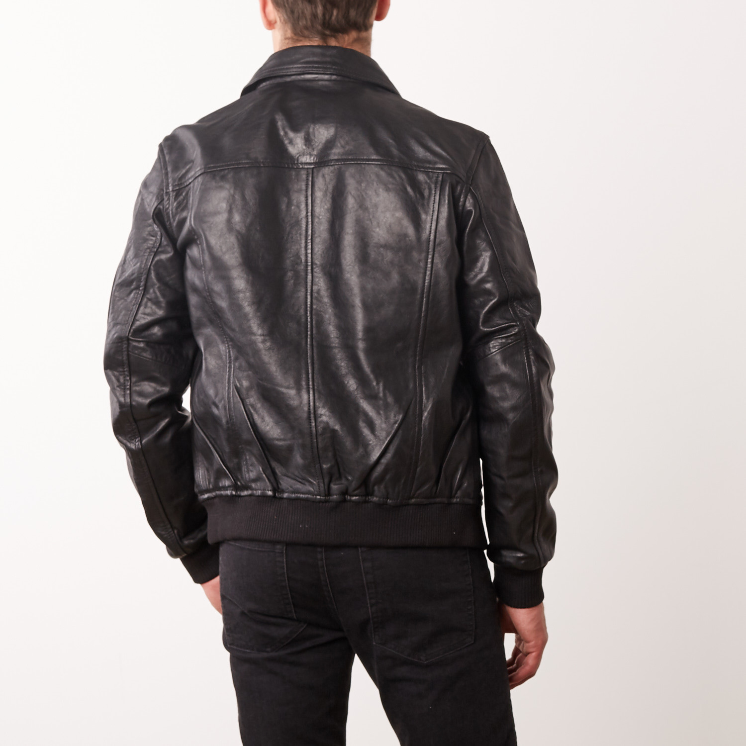 Pedro Leather Jacket // Black (S) - hElium - Touch of Modern