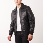 Pedro Leather Jacket // Black (M)