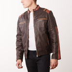 Julian Leather Jacket // Brown (XL)