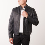 Margarito Leather Jacket // Black (XL)