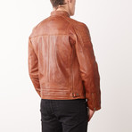 Jamison Leather Jacket // Tan (XL)