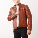 Jamison Leather Jacket // Tan (XL)