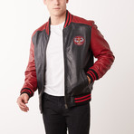 Arnold Leather Jacket // Red + Black (3XL)