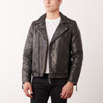 Kelly Leather Jacket // Gray (M)