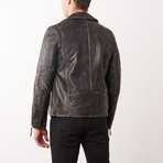 Kelly Leather Jacket // Gray (XL)