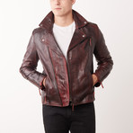 Benton Leather Jacket // Pepsi (3XL)