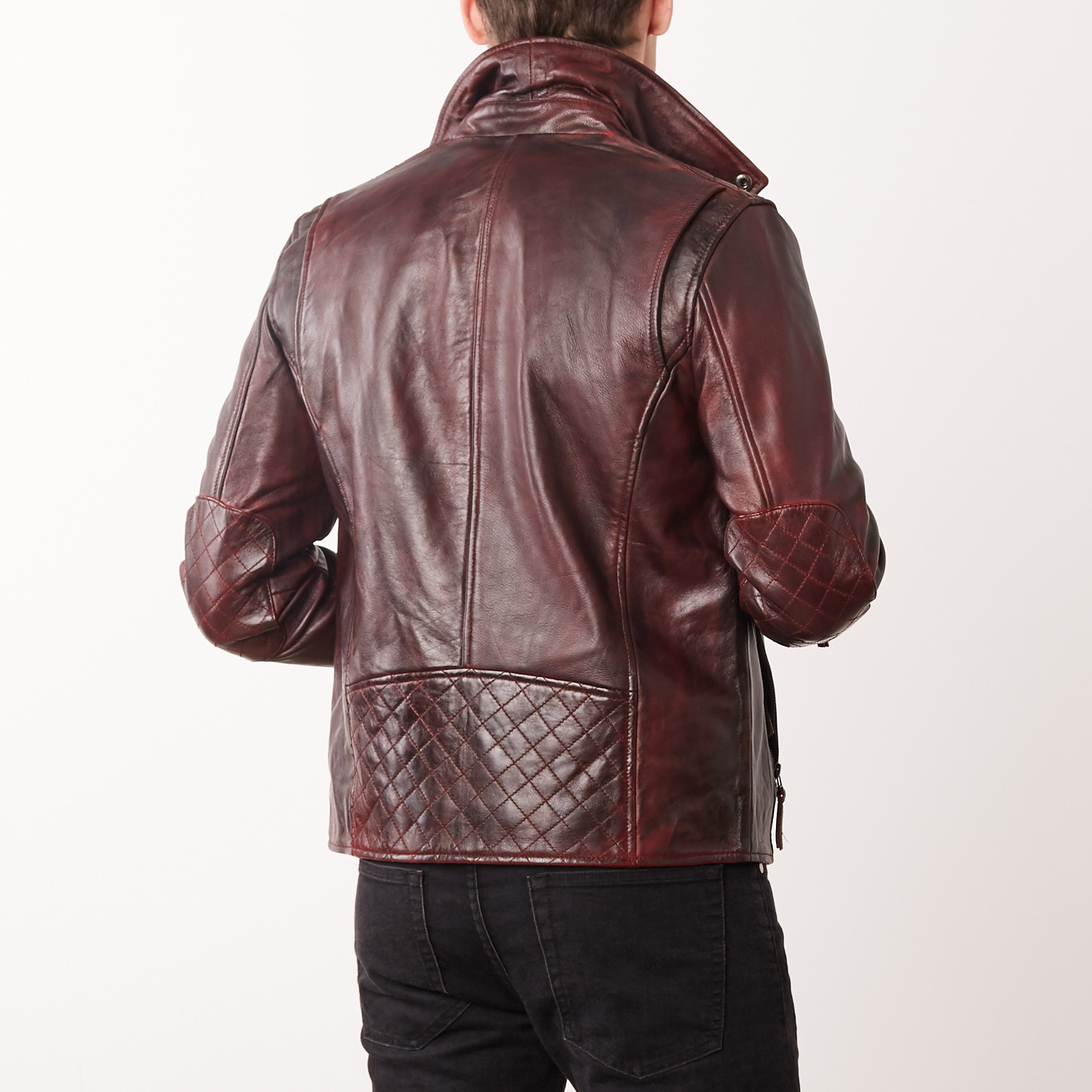 Benton Leather Jacket // Pepsi (3XL) - Helium - Touch of Modern