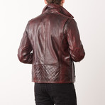 Benton Leather Jacket // Pepsi (3XL)