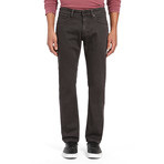 Marcus Slim Straight-Leg Jeans // Dark Brown Washed Comfort (29WX30L)