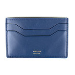 Smooth Leather ID Card Holder Wallet // Bluette