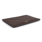 Small Grained Leather Card Holder Wallet // Brown