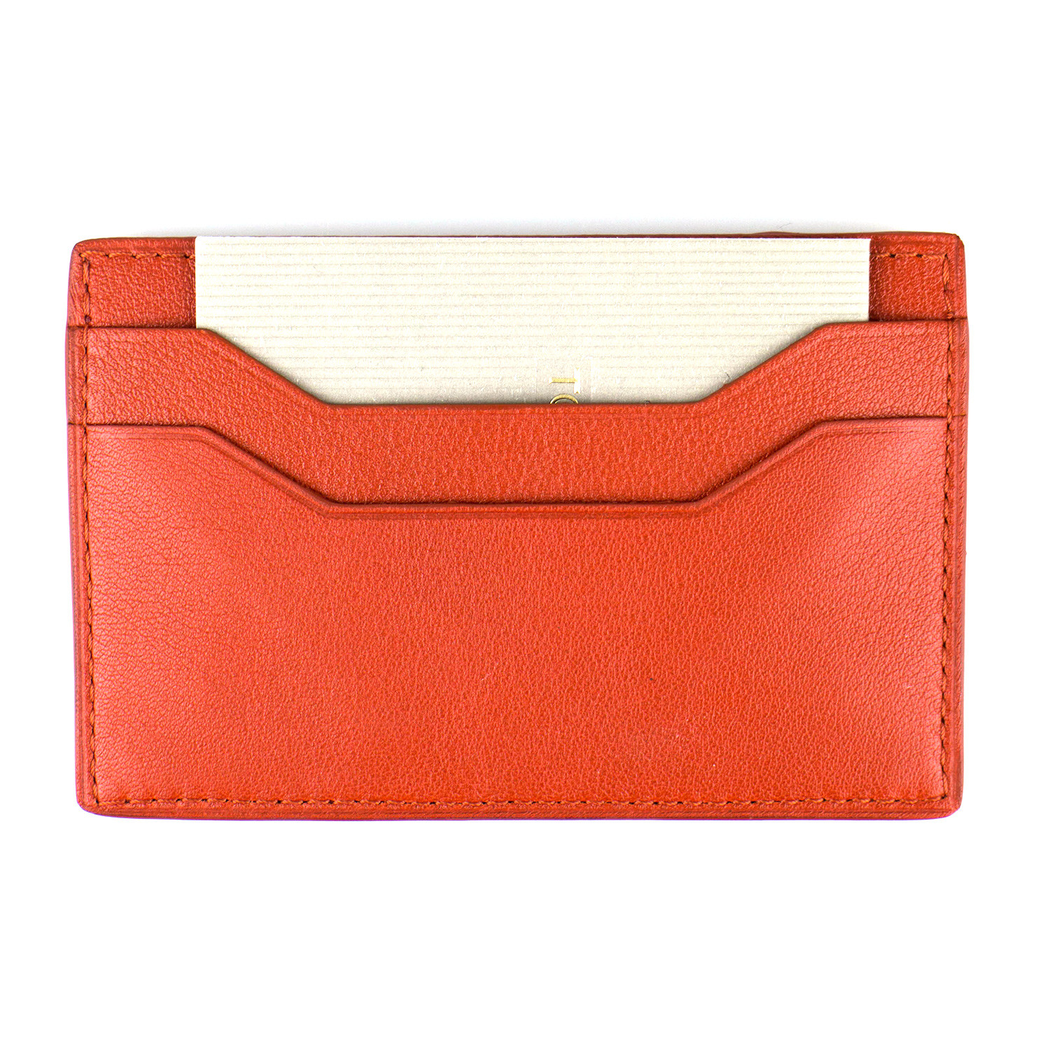 Tom Ford // Small Grained Leather Card Holder Wallet // Burnt Orange ...