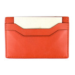 Tom Ford // Small Grained Leather Card Holder Wallet // Burnt Orange