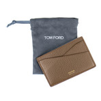 Pebbled Leather Card Holder Wallet // Lion Brown
