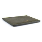 Grained Leather Card Holder Wallet // Green