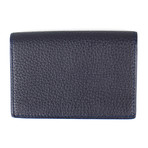 Tom Ford // Grained Leather Envelope Card Holder Wallet // Navy Blue