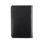 Smooth Leather Card Holder // Black