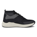 Knit Sock Fabric Mesh Fashion Sneaker // Black (US: 10)