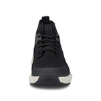 Knit Sock Fabric Mesh Fashion Sneaker // Black (US: 8)