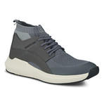 Knit Sock Fabric Mesh Fashion Sneaker // Grey (US: 12)