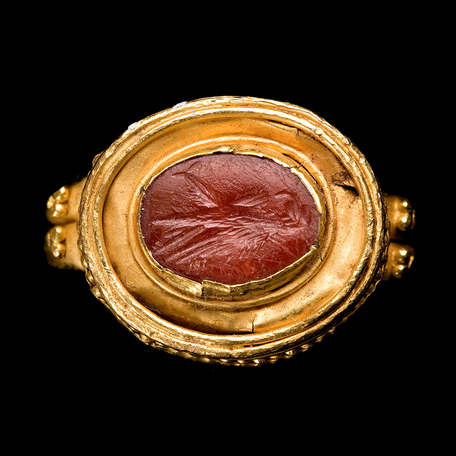 Roman Gold Ring + Eagle Intaglio - Muzeion - Touch of Modern