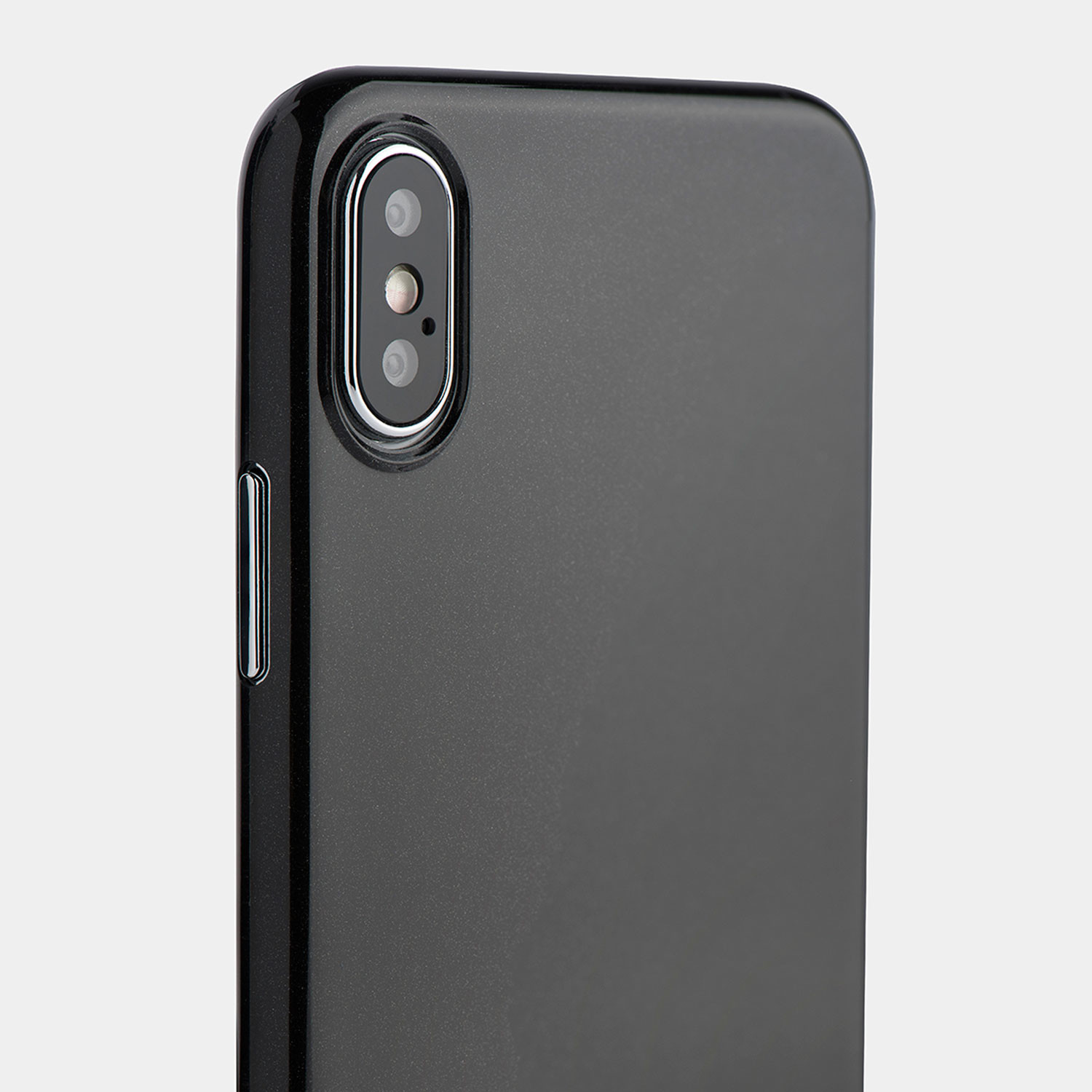 Jet, Glossy Black iPhone Case