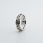 Argentium Sterling Silver Ring // Double Braid (10)