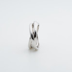Argentium Sterling Silver Ring // Rolling (9.5)