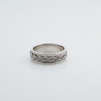 Argentium Sterling Silver Ring // Double Braid (10)
