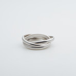 Argentium Sterling Silver Ring // Rolling (10.5)
