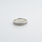 Argentium Sterling Silver Ring // Celtic Knot (7.5)