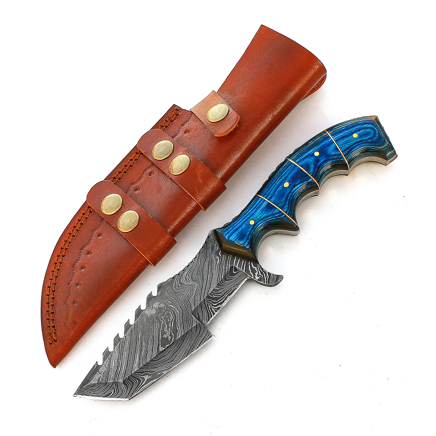 Damascus Tracker Knife // VK2133 - Vision Knives - Touch of Modern
