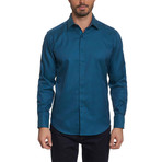 Lewiston Long Sleeve Woven Shirt // Teal (XS)