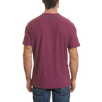 Orchidlands Short Sleeve Knit T-shirt // Heath Amethyst (XS)