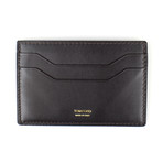 Smooth Leather ID Card Holder Wallet // Dark Brown