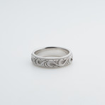 Argentium Sterling Silver Ring // Swirl (8)