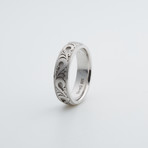 Argentium Sterling Silver Ring // Swirl (9)