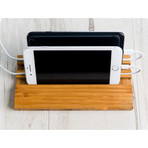 Phone Stand Charging Dock // Double Slot // Amber