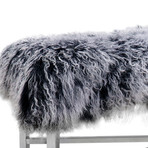 Mongolian Fur Bench