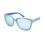 Women's SF716S Sunglasses // Azure + Blue Wood