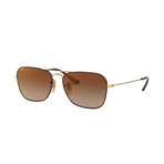 Ray-Ban RB3603 Sunglasses // Gold Frames + Brown Gradient Lenses