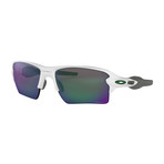 Oakley Flak® 2.0 Xl Team Colors Sunglasses // Polished White Frames + Prizm Jade Lenses