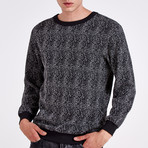 Hymn Kent All Over Speckled Sweatshirt // Gray (M)