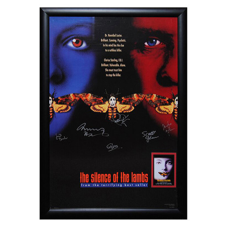 Signed + Framed Poster // Silence of Lambs