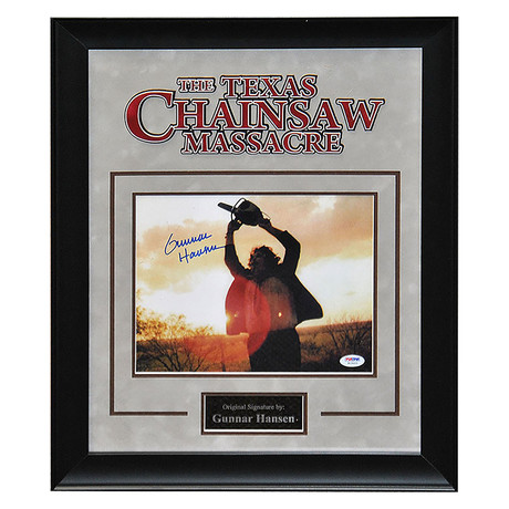 Framed + Signed Artists // Texas Chainsaw Massacre: Gunnar Hansen
