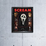 Framed + Autographed Mask Collage // Scream