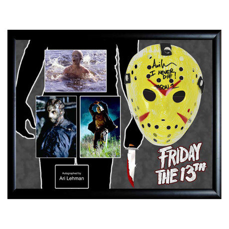 Framed + Autographed Mask Collage // Friday the 13th