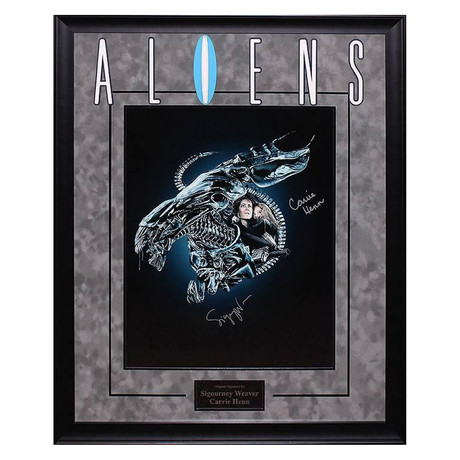 Framed + Autographed Artist Series // Aliens // Sigourney Weaver + Carrie Henn