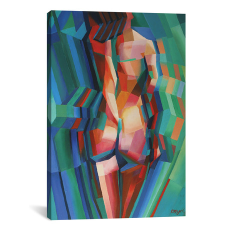 Cubistic Nude II // Corné Akkers (26"W x 18"H x 0.75"D)